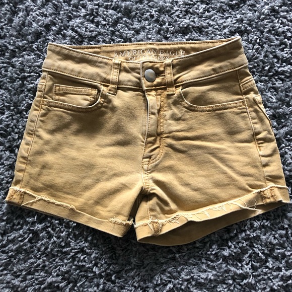 khaki denim shorts womens